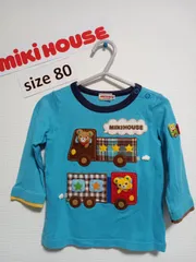 ミキハウス80　立体プッチーくんロンT豪華ワッペン