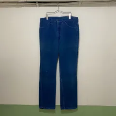 80s LEVIS 519 CORDUROY BLUE 42 TALON MADE IN USA W36