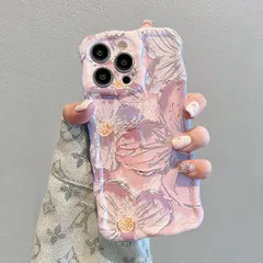 【数量限定】ワイヤレス充電対応 ストラップホール付き スマホケース 耐衝撃 アイフォン 軽量 14 薄型 花柄 ケース 可愛い 6.1インチ 韓国 おしゃれ 対応 TPUカバー - 14ケース iPhone ピンク QLTYPRI