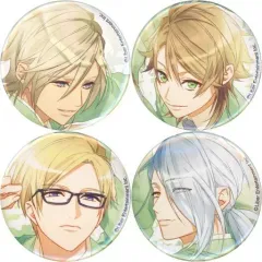 【中古】バッジ・ピンズ [単品] シトロン＆三好一成＆古市左京＆雪白東 缶バッジ4種セット 「A3!(エースリー) 5th Anniversary Book EARTH アニメイト限定セット」 同梱特典