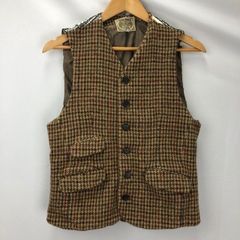 90's Dries Van Noten ウールツイードベスト ブラウンチェック - メルカリ