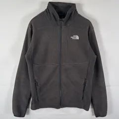 古着 ザ・ノースフェイス THE NORTH FACE フルジップフリースジャケット ワンポイントロゴ ボアライナー アウトドア S  ダークグレー メンズ