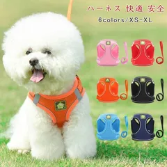 【ブルー/レッド】犬用 ハーネス ペット用品 メッシュ リード ドッグ 犬 通気性 お出かけ ハーネス リード付 犬 猫 ペット 服 ウェアハーネス 胴輪 キャット ドッグ メッシュ 服 犬の服 猫の服 キャットウェア ドッグウェア