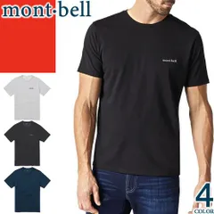 モンベル mont bell Tシャツ 速乾 wic ウィックロン メンズ 半袖 通気性 消臭 UVカット 紫外線対策 日焼け防止 ブランド 大きいサイズ アウトドア スポーツ おしゃれ クルーネック 丸首 紺 ネイビー WICKRON TEE 1114686