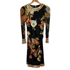 新品タグ付き　LEONARD PARIS シルク ワンピース 高級 ドレス　38 中古・古着通販】LEONARD PARIS (レオナール パリ) 花柄シルク