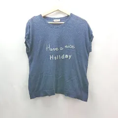 ◇ SM2 サマンサ モスモス フロントポイント刺繍 長袖シャツコーデ ノースリーブカットソー サイズM ネイビー レディース E  【1310050002688】