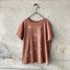 45Rブラウン花プリントTシャツフォーティーファイブ45rpm