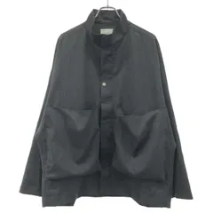 SOUMO×Graphpaper ソウモ グラフペーパー 23AW STAND COLLAR JACKET PLUS スタンドカラージャケット 023-SJ-001-GP グレー Fのサムネイル