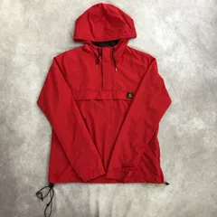 Carhartt カーハート ワンポイントロゴ ブラックレーベル ハーフジップ アノラック ナイロンジャケット ワークジャケット プルオーバー