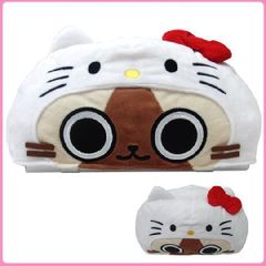 モンハンアイルー × ハローキティ　ぬいぐるみティッシュカバー　sanrio  MONSTER HUNTER　4930972286323