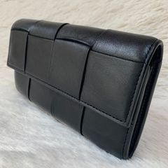 BOTTEGA VENETA ボッテガヴェネタ イントレチャート マキシイントレ カセット ラージ フラップウォレット 長財布 レザー