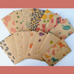 ハンドメイド 紙袋 15枚セット 手提げ袋 付き / ラッピング プレゼント ギフト