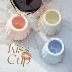 【WBC世界チャンピオン井崎英典氏推奨】KISSCUP コーヒーカップ3点セット。テイスティングカップ、エスプレッソカップ45ml。父の日ギフトに最適。火傷防止、耐熱、保温保冷性。おしゃれなデミタスカップ。結婚祝い、還暦祝い、誕生日プレゼントに人気。カラード