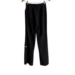 RE196 伊太利屋 イタリヤ ブラックパンツ ストレッチ素材 GKロゴ ラインストーン レディースサイズ7