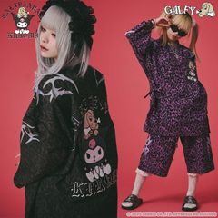 クロミ × ガルフィー コラボ クロミとGALFYの甚平 KUROMI GALFY サンリオ SANRIO セットアップ SETUP 上下セット 闇系 闇属性 地雷系 25SS 152056