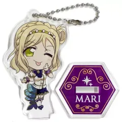 【中古】雑貨 小原鞠莉 「セガコラボカフェ ラブライブ!スクフェスシリーズ 2020 スタンド付きアクリルキーホルダー(Aqours スクスタデフォルメ)」