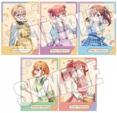 [중고] 클리어 파일 전 5종 세트 [5등분의 신부∽ 블라인드 클리어 파일 ~Sweets Enchantment~]