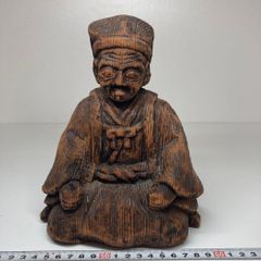 讃岐一刀彫 へたり達磨(中) 山中象堂作 共箱付き - メルカリ