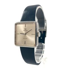OMEGA オメガ Deville デヴィル 511.0375 手巻き スクエア シルバー文字盤 メンズ腕時計 稼働品【PF-74】