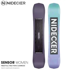   スノーボード 板 24-25 ナイデッカー センサーウーメン NIDECKER SENSOR WOMEN フリースタイル トゥルーツイン レディース 日本正規品のサムネイル