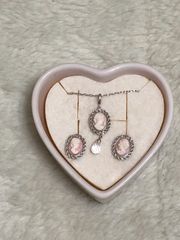 ジュールアンジュール　カメオ ネックレス&ピアス