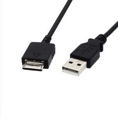 [수량 한정]ALLVD 소니 워크맨 충전 케이블 1.2 m 워크맨용 데이터 전송 MP 3/MP 4 충전기 USB WMC-NW 20 MU용 USB 케이블(블랙)