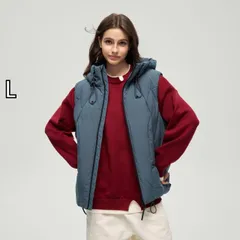 [L]秋冬 コーデ メンズ  服 シンプル ファッション オシャレ 大人 かっこいい 大きいサイズ ストリート 紳士服 ストリート シンプル ベスト ジャケット フード付き カジュアル ダウン