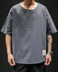 tシャツ メンズ 半袖 綿麻 大きいサイズ 夏服 tシャツリネン トップス 薄手 L-5XL 無地 吸汗 速乾 人気 五分袖 おしゃれ ゆったりカジュアル 涼しい 軽量 トップス 快適 春服 ruisheng01
