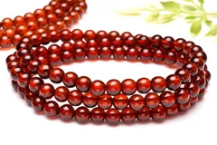 オレンジガーネット 5mm 3連タイプ ブレスレット 1個売り パワーストーン 天然石 _B1026-5