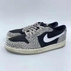 【中古】NIKE AIR JORDAN 1 Retro Low OG Black Cement スニーカー 28cm CZ0790-001 ブラック グレー ナイキ[10]