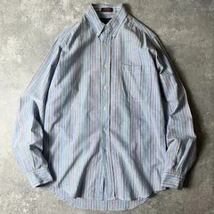 80s CHAPS RALPH LAUREN ストライプ 長袖 ボタンダウン シャツ 15 / 80年代 POLO ポロ チャップス ラルフローレン ビンテージ