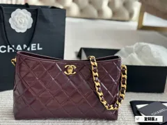 【今日特価】Chanel 24P Hobo Bag ブラックゴールド ホーボーバッグ