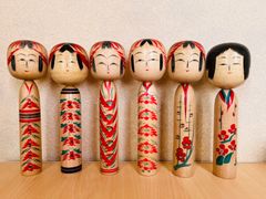 伝統こけし／遠刈田系／1尺／6本セット