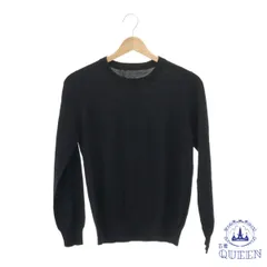 ☆美品☆ トップス カットソー 長袖 丸首 シンプル レディース ブラック 901-5954 送料無料 古着