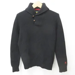 ラルフローレン ラグビー RALPH LAUREN RUGBY ニット セーター 長袖 ショールカラー 刺繍 ウール 毛 紺 赤 ネイビー レッド Sのサムネイル