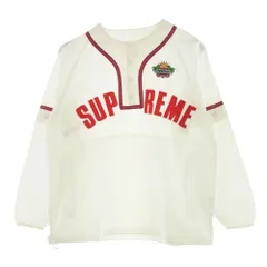 Supreme シュプリーム 22SS Snap Off Sleeve L/S Baseball Top スナップ オフ スリーブ エルエス ベースボールトップ ベースボールシャツ 2WAY アーチロゴ ナイロン ジャケット【美品】【中古】