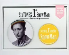 【中古】バッジ・ピンズ [台紙付き] 岩本照(Snow Man) 缶バッジセット(2種) 「SixTONES Snow Man 1st Anniversary」