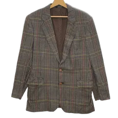 DAKS Signature テーラードジャケット ウールジャケット チェック柄 アウター オーバーサイズ ビッグシルエット