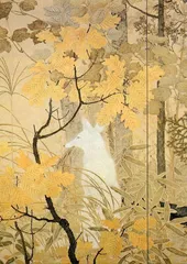 【模写】下村観山/人物図/三幅対/掛軸/名家伝来/AA-897 模写】下村観山/人物図/三幅対/掛軸/名家伝来/AA-897