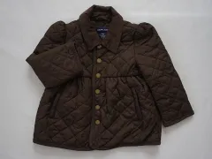 ラルフローレン ralph lauren 3歳 約 100cm 長袖 キルティング 中綿 ブルゾン ジャンパー ジャケット 茶色 秋 冬 ★3  中古 リサイクル