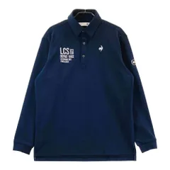 サイズ：M LE COQ GOLF ルコックゴルフ 2023年モデル 長袖ポロシャツ  ネイビー系 [240101333743]# ゴルフウェア メンズ ストスト