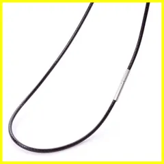 【新着商品】[SEIYA INTERNATIONAL] 紐 ネックレス メンズ チェーン チョーカー ワックスコード ステンレス アクセサリー