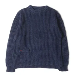 BLUE BLUE ブルーブルー ニット インディゴ サイズ:2 | 畦編み ローゲージ コットン ニット セーター (700080-898) | INDIGO DYE | トップス プルオーバー | 日本製【メンズ】【中古】のサムネイル