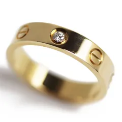 深緑(ふかみどり) 新型 カルティエ 指輪 エングレーブドリング ダイヤ