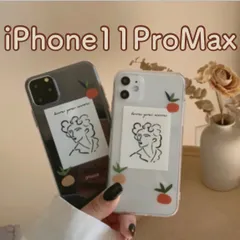 ［iPhone11ProMax］マンダリンアート スマホケース韓国 透明 クリア
