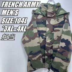 【軍物･フランス軍】FRENCH ARMY　ゴアテックスパーカー　ナイロンジャケット　ウッドランドカモフラージュ　メンズ　サイズ104L