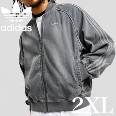 新品2XL⭐️adidas アディカラー ルーズ SST デニム ブラック ウォッシュ ジャケット