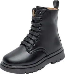 しあわせ倉庫 袴ブーツ 女の子 キッズ 子供 靴 編み上げブーツ 小学生 フォーマル 卒業式 卒園式(ブラック,  17.0 cm)