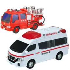 楽天市場】(パトカー＆救急車＆消防車&信号機＆マップ＆電池