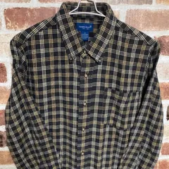 古着 US 【TOWN CRAFT】タウンクラフト　ネルシャツ メンズ　紳士服　トップス　チェックシャツ　チェック柄　長袖　オシャレ　アメカジ　シンプル